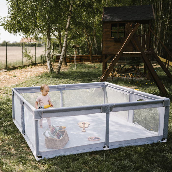 Tarc de joacă FANKO Gri 130x130 [11]