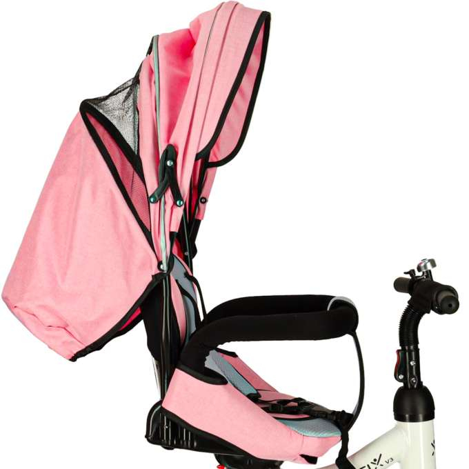 Tricicletă Trike Fix 3 în 1 cu copertină pivotantă reglabilă,  V3 roz [9]