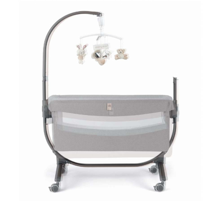 Pătuț Co-Sleeping Cullami – Pătuț Bebe Atașabil, Reglabil pe Înălțime, Cu Laterale Detașabile-gri [4]