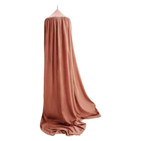 Baldachin pentru pat copii tip cort suspendat roz inchis 280 cm [5]