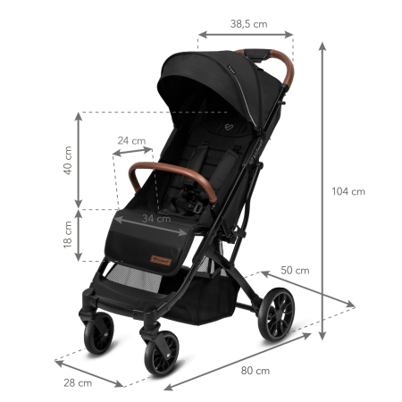 Cărucior COLMER Jet Black [6]