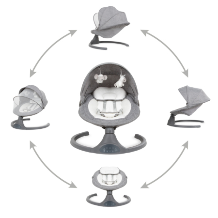 Balansoar electric 2 în 1 LUXI Dark Melange [10]