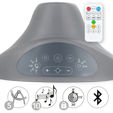 Balansoar electric 2 în 1 LUXI Dark Melange/lemn [6]