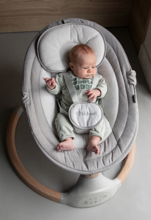 Balansoar electric 2 în 1 LUXI Dark Melange/lemn [15]