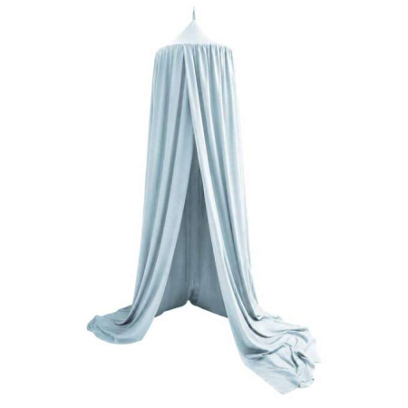 Baldachin pentru pat copii tip cort suspendat albastru 280 cm [4]