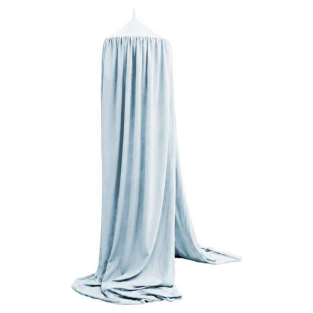 Baldachin pentru pat copii tip cort suspendat albastru 280 cm [3]