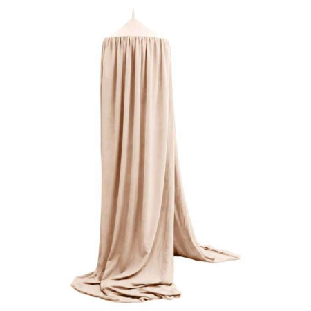 Baldachin pentru pat copii tip cort suspendat bej 280 cm [3]