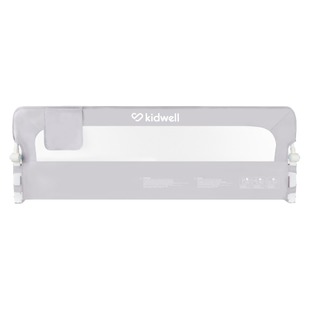 Bariera de protectie pentru pat copii Kidwell CORI Gray, 150 cm [1]
