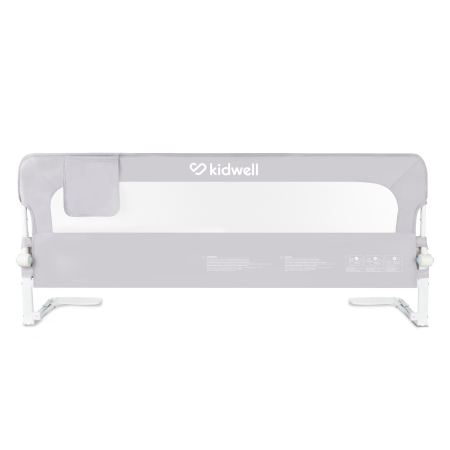 Bariera de protectie pentru pat copii Kidwell CORI Gray, 150 cm [2]