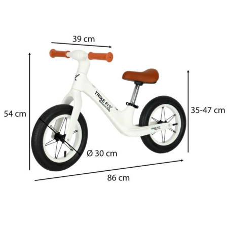 Bicicleta de echilibru, Trike Fix Balance PRO, alba, intre 3 si 6 ani [2]