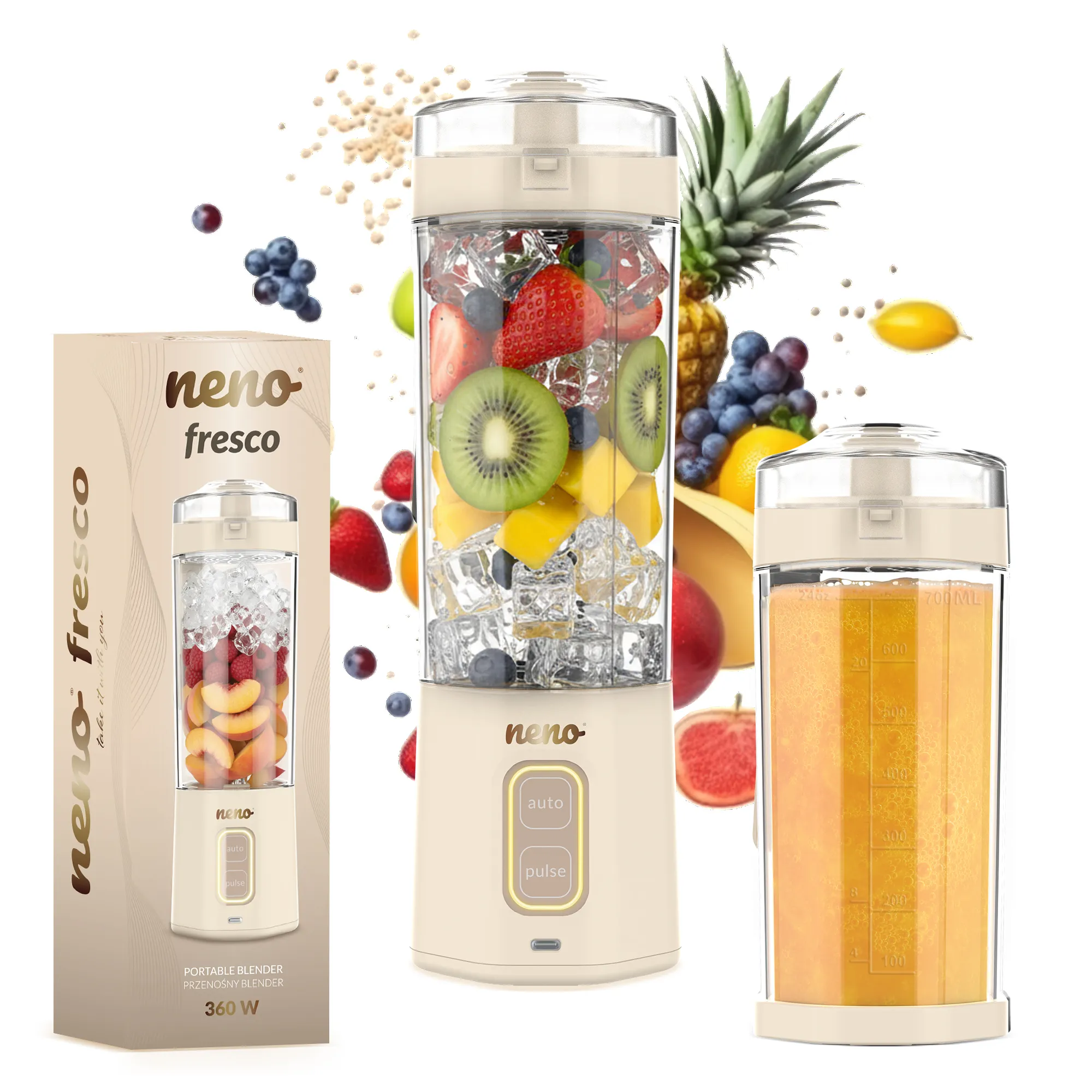 Electrocasnice pentru Bebelusi - Blender portabil Neno Fresco – blender smoothie pentru bebeluși și călătorii