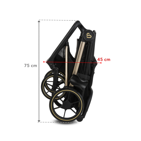 Cărucior multifuncțional  2in 1 VELMONT, negru/bej închis [13]