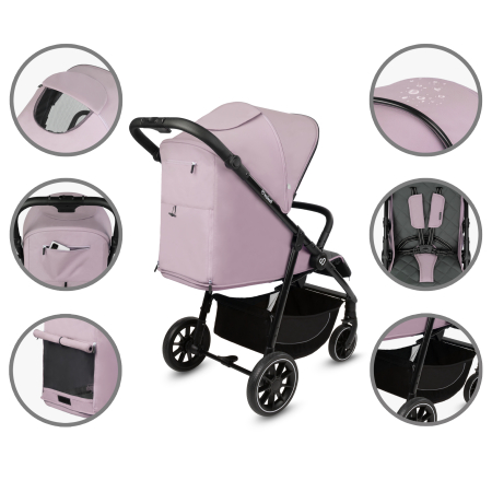 Cărucior ENZO roz [4]