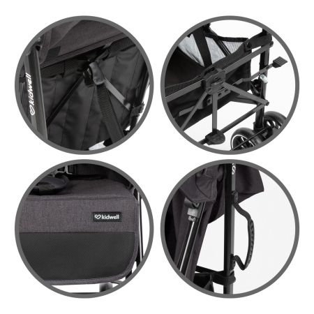 Cărucior de călătorie ,NELLI Graphite [11]