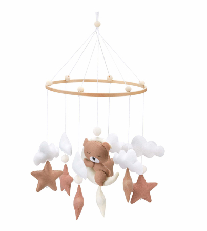Pǎtuțuri CO-sleeping - Carusel pentru pătuț bebeluși Cam Giostrina NUNU’ cu jucării suspendate