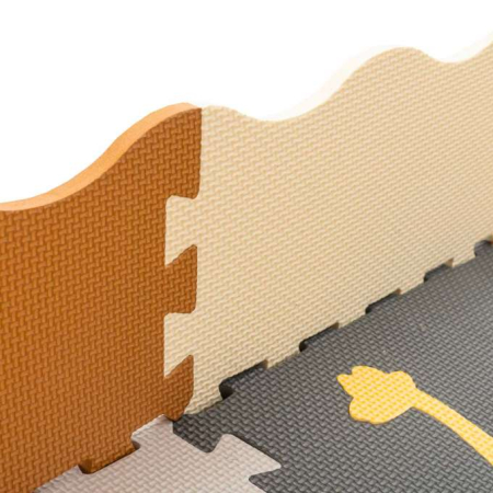 Covoraș puzzle din spumă, 36 de piese, dinozauri, 143cm x 143cm x 1cm [10]