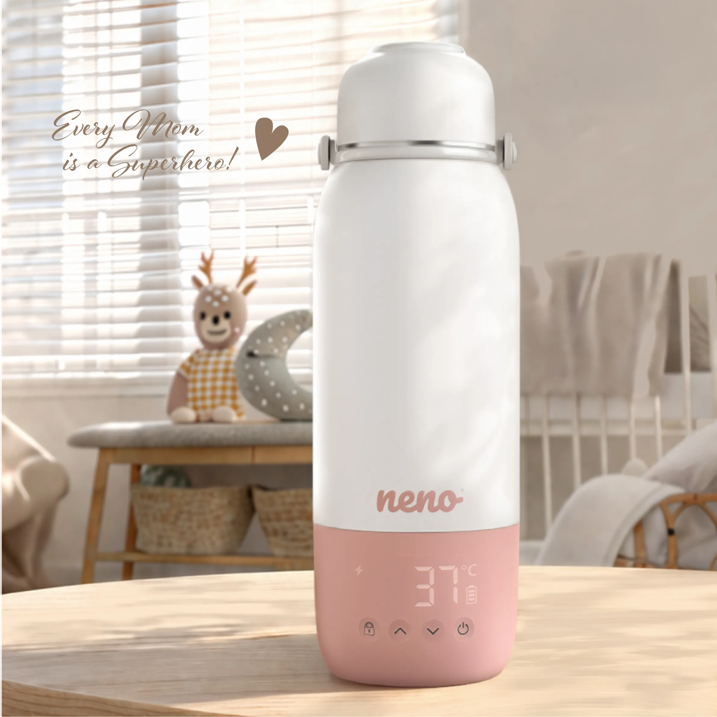 Incalzitoare portabile pentru lapte si apa - Incalzitor portabil pentru apa si lapte Neno Luvio, cu fierbere, 550 ml
