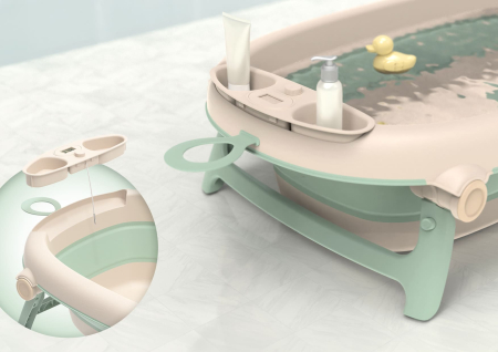 Cădiță pliabilă bebeluși Neno Lucy – cadă baie copii pliabilă [11]