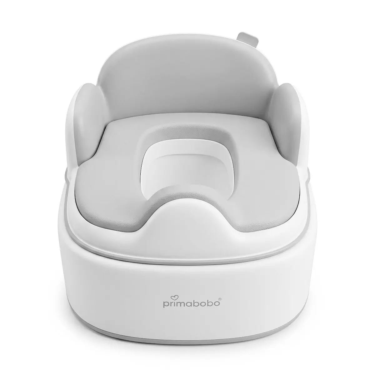 Olita multifunctionala 4 in 1 pentru copii Primabobo– Reductor WC, Inaltator, Scaun, Recipient detasabil, Perna moale, Spatar ergonomic, Anti-alunecare, Anti-stropire, Capac inclus culoare GRI [1]