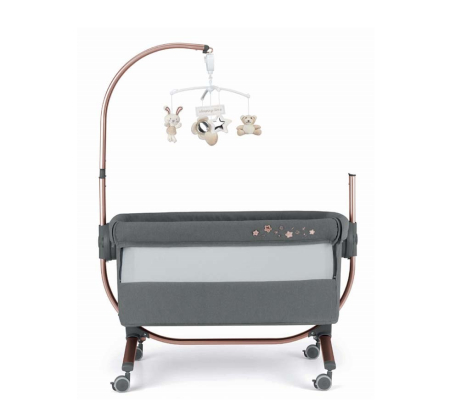 Pătuț Co-Sleeping Cullami – Pătuț Bebe Atașabil, Reglabil pe Înălțime, Cu Laterale Detașabile -antracit [5]