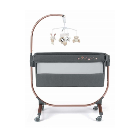 Pătuț Co-Sleeping Cullami – Pătuț Bebe Atașabil, Reglabil pe Înălțime, Cu Laterale Detașabile -antracit [4]