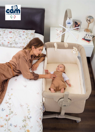 Pătuț Co-Sleeping Cullami – Pătuț Bebe Atașabil, Reglabil pe Înălțime, Cu Laterale Detașabile-bej [3]