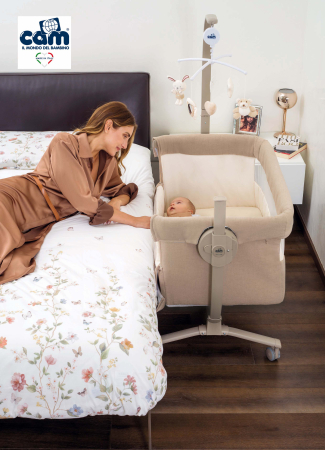 Pătuț Co-Sleeping Cullami – Pătuț Bebe Atașabil, Reglabil pe Înălțime, Cu Laterale Detașabile-bej [2]