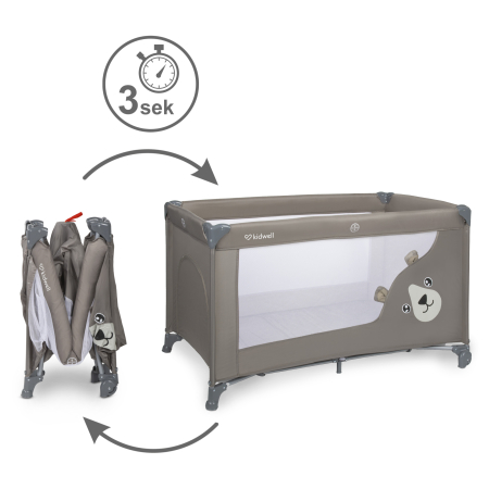 Pătuț de călătorie cu două niveluri BLISSY DUO ,culoare BEJ [4]