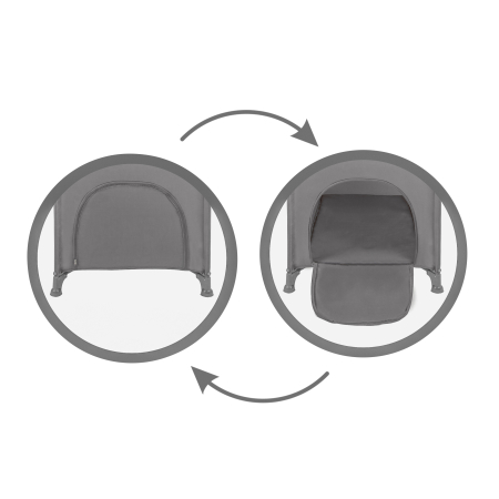 Pătuț de călătorie cu două niveluri BLISSY Lift ,culoare GRI [6]