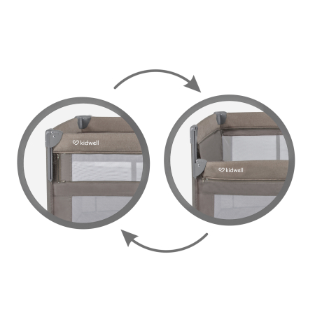 Pătuț de călătorie cu doua niveluri BLISSY Lift ,culoare BEJ [10]