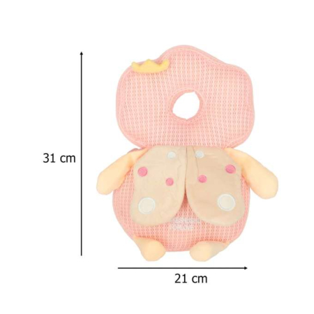 Pernă de protecție cap pentru primii pasi, rucsac de siguranță împotriva căderii, zana,roz pudra [7]