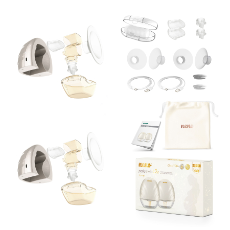 Pompă de sân dublă hands free wireless Neno Perla Twin –  premium 3 faze [6]