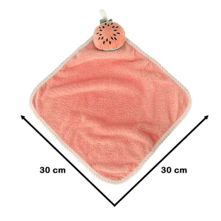 Prosop de mâini pentru copii, 30x30cm, pepene verde roz [3]