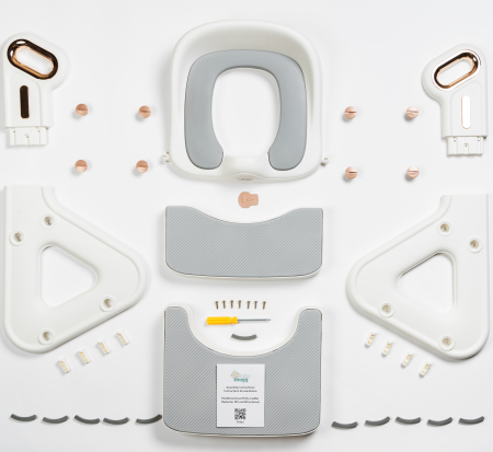 Reductor wc copii cu scarita - potrivit si toaletelor patrate, multifunctional [3]