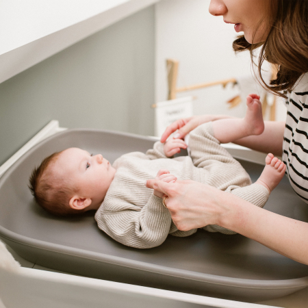 Saltea de înfășat Kidwell Tibi BEJ – salteluță pentru schimbat scutec bebeluși impermeabilă [7]