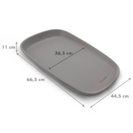 Saltea de înfășat Kidwell Tibi Gri – salteluță pentru schimbat scutec bebeluși impermeabilă [4]