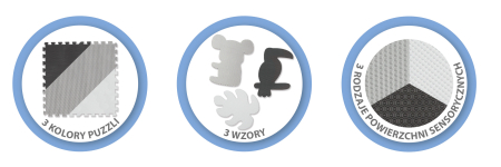 Salteluta de joaca pentru copii tip puzzle 179 x 179 CM Kidwell SENSO Tropical [5]