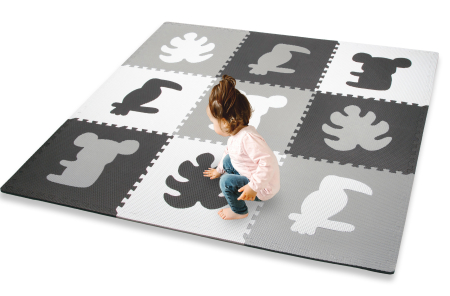 Salteluta de joaca pentru copii tip puzzle 179 x 179 CM Kidwell SENSO Tropical [1]