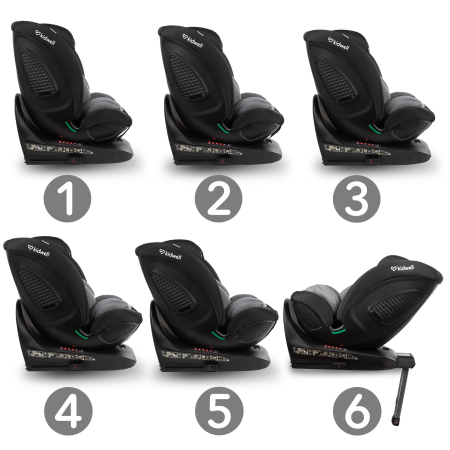 Scaun auto GOCAR 40-135 cm , NEGRU-GRI [3]