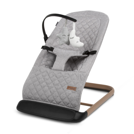 Scaun balansoar complet gri/lemn LARO [1]