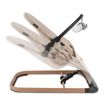 Scaun balansoar LARO bej/lemn [6]