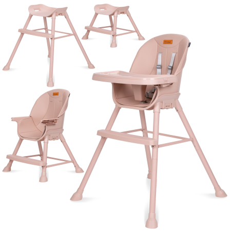 Scaune de Masa - Scaun de masa 4 in 1  EATAN ,culoare ROZ