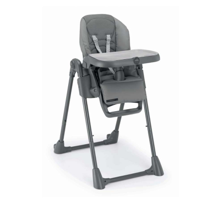 Scaune de Masa - Scaun de Masă CAM Pappananna ICON AIR – ,Reglabil, Confortabil, Cu Spătar Rabatabil și Tăviță Detașabilă , GRI