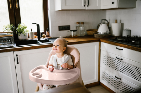 Scaun de masa pentru copii, Kidwell KARIMI, 15 kg, , 6-36luni , ROZ [12]
