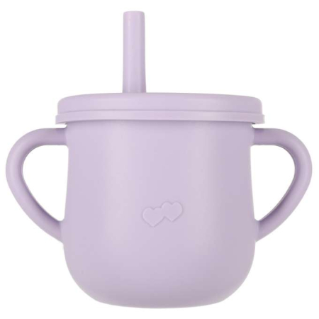 Set hranire pentru copii din silicon, model crab, 9 piese, violet [3]