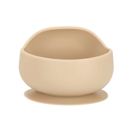 Set  hranire  din silicon pentru copii , bufniță, 8 elemente, bej [7]