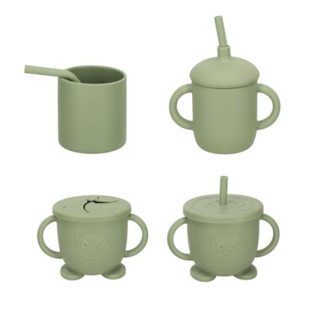 Set hranire din silicon pentru copii, crab 19 piese [5]