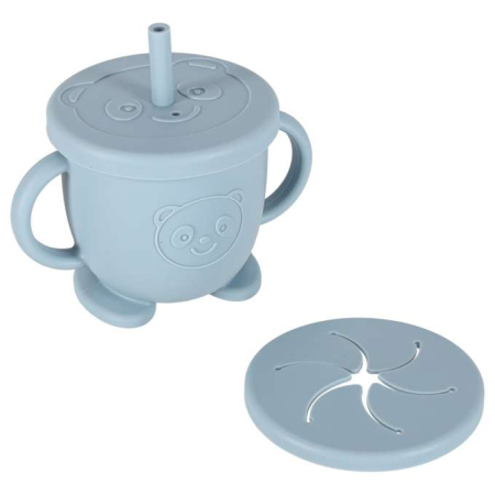 Set hranire din silicon pentru copii, crab 9 piese, crab albastru BPA FREE [3]