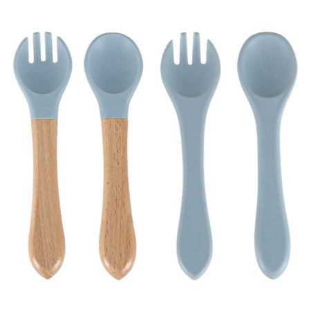 Set hranire din silicon pentru copii, crab 9 piese, crab albastru BPA FREE [6]