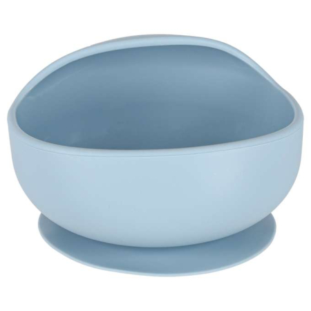 Set hranire din silicon pentru copii ,ursulet , 8 elemente, albastru [5]